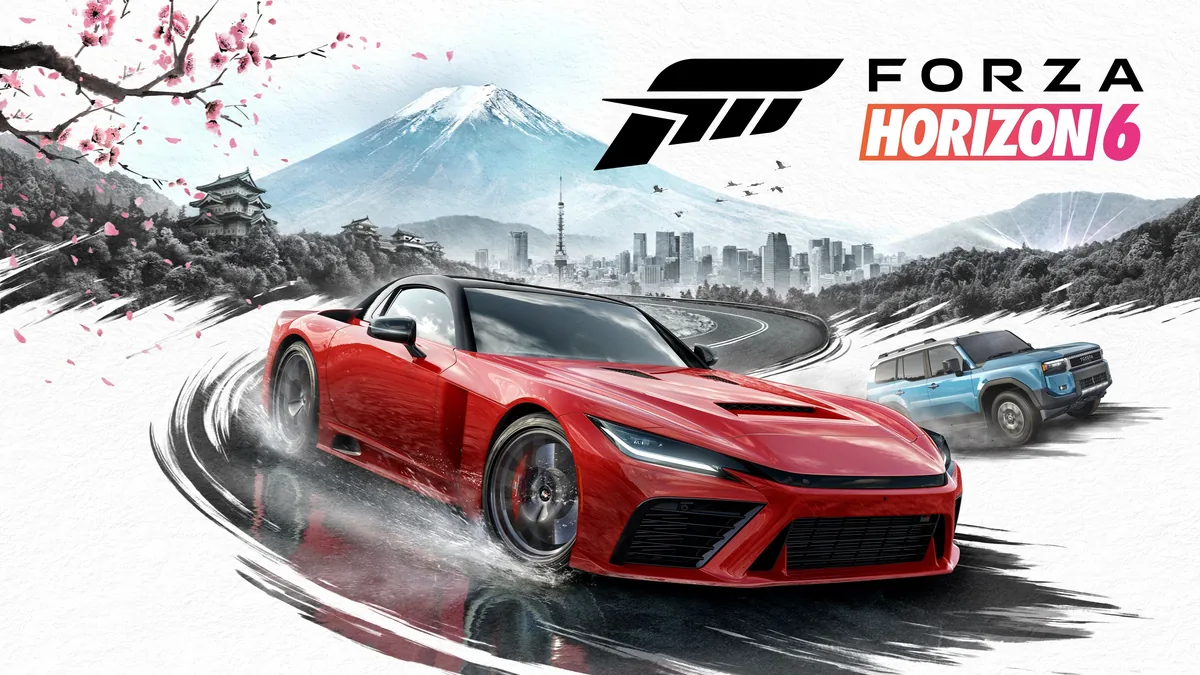 Official Forza Horizon 6 key art used as game-world context for the treasure car locations guide